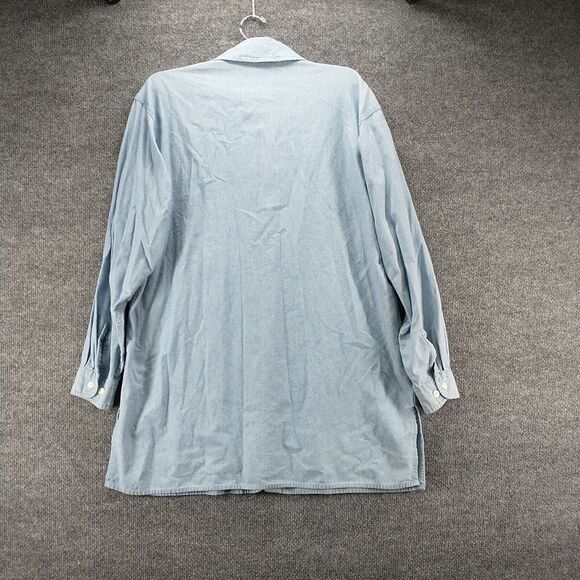 Warner Bros Studio Store Mens Tweety Bird Shirt Blue M Embroidered Vintage - Picture 7 of 13